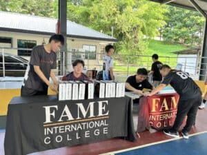 FAME Basketball Booth