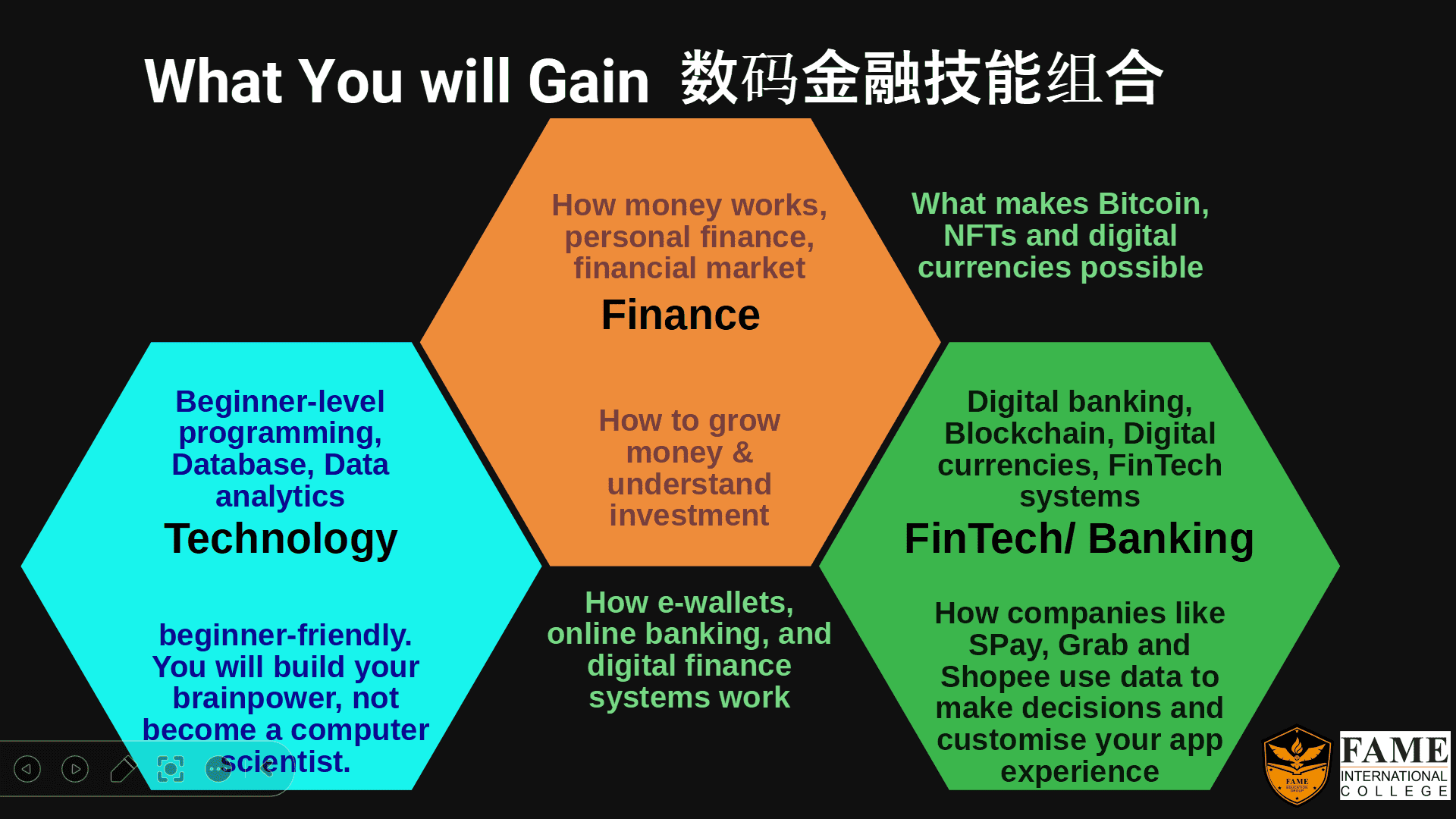 fame, pay&go, college, kuching, fintech, education